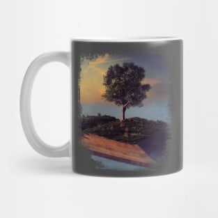 fantasy fairy tale tree and flowers Mug